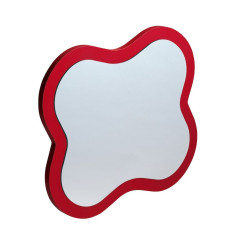 Lustro w kształcie kwiatka 43,5x38,3 czerwone FloraKids Laufen pro (H4616010034691)