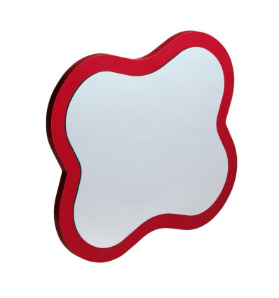 Lustro w kształcie kwiatka 43,5x38,3 czerwone FloraKids Laufen pro (H4616010034691)
