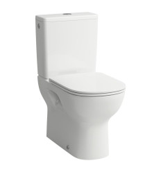 Miska do kompaktu wc 650 x 360 mm RIMLESS, odpływ podwójny (poziomy lub pionowy max 260mm) LUA Laufen pro (H8240810000001)