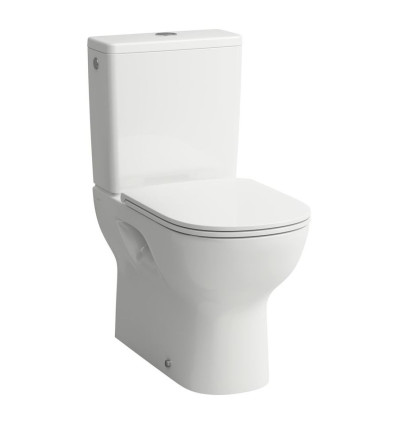 Miska do kompaktu wc 650 x 360 mm RIMLESS, odpływ podwójny (poziomy lub pionowy max 260mm) LUA Laufen pro (H8240810000001)