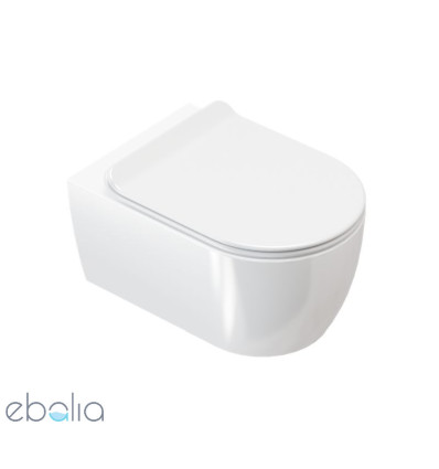 Miska WC podwieszana + deska wolnoopadająca Doto Pure Rim 55 Excellent (CEEX.1404.545.WH)