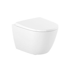 Miska WC podwieszana Rimless Compacto z deską wolnoopadającą (zestaw) Roca (A34H689000)