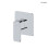Zestaw bateria prysznicowa podtynkowa z zestawem prysznicowym Ume Hvita chrom Hadsel Oltens (36627100)