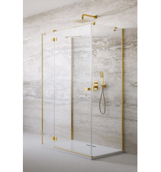 Kabina przyścienna 80x70 Essenza Gold KDJ+S Radaway (1385021-09-01L + 1384048-01-01 + 1384048-01-01)