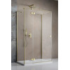 Kabina przyścienna 80x70 Essenza Brushed Gold KDJ+S Radaway (1385021-99-01L + 1384048-01-01 + 1384048-01-01)