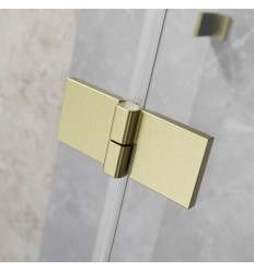 Kabina przyścienna 100x70 Essenza Brushed Gold KDJ+S Radaway (1385022-99-01R + 1384048-01-01 + 1384048-01-01)