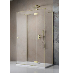 Kabina przyścienna 80x70 Essenza Brushed Gold KDJ+S Radaway (1385021-99-01R + 1384048-01-01 + 1384048-01-01)