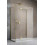 Kabina przyścienna 80x70 Essenza Brushed Gold KDJ+S Radaway (1385021-99-01L + 1384048-01-01 + 1384048-01-01)