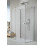 Kabina przyścienna 80x70 Essenza Brushed Nickel KDJ+S Radaway (1385021-91-01L + 1384048-01-01 + 1384048-01-01)
