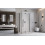 Kabina przyścienna 80x70 Essenza Brushed GunMetal KDJ+S Radaway (1385021-92-01L + 1384048-01-01 + 1384048-01-01)