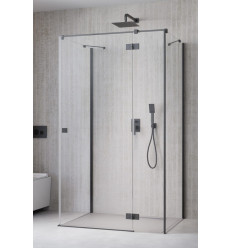 Kabina przyścienna 100x70 Essenza Brushed GunMetal KDJ+S Radaway (1385022-92-01R + 1384048-01-01 + 1384048-01-01)