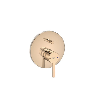 Bateria wannowo-prysznicowa podtynkowa Rose Gold Naia Roca (A5A0B96RG0)