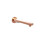 Wylewka wannowa square Rose Gold Roca (A5253089RG)