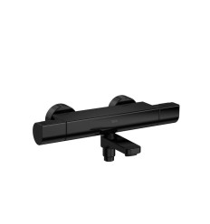 Bateria wannowo-prysznicowa termostatyczna ścienna Titanium Black T-1000 Roca (A5A1E2ECN0)