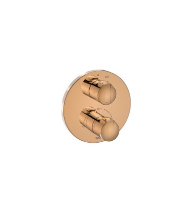 Bateria wannowo-prysznicowa termostatyczna Rose Gold T-1000 Roca (A5A0D09RG0)