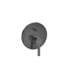 Bateria wannowo-prysznicowa podtynkowa Brushed Titanium Black Naia Roca (A5A0B96NM0)