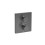 Bateria prysznicowa podtynkowa termostatyczna Brushed Titanium Black Insignia Roca (A5A2C3ANM0)