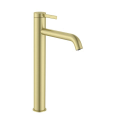 Bateria umywalkowa wysoka z korkiem click-clack PVD Brushed Gold ONA Roca (A5A349EVA0)
