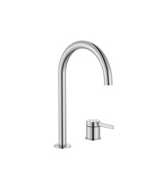 Bateria umywalkowa dwuotworowa nablatowa z korkiem click-clack chrom ONA Roca (A5A389EC00)