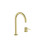 Bateria umywalkowa dwuotworowa nablatowa z korkiem click-clack PVD Brushed Gold ONA Roca (A5A389EVA0)