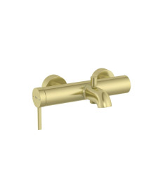 Bateria wannowo-prysznicowa ścienna bez zestawu PVD Brushed Gold ONA Roca (A5A029EVA0)