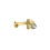 Element podtynkowy do baterii umywalkowej dwuotworowej Brushed Gold Targa Roca (A5E3503VA0)