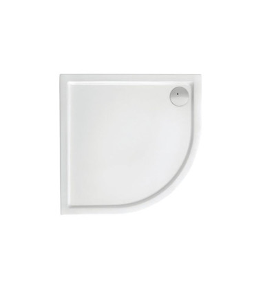 Brodzik półokrągły akrylowy biały Flat 80x80x4 cm Granada Roca (A276257000)