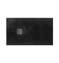 BRODZIK PROSTOKĄTNY 1600 x 1000 CZARNY TERRAN Roca (AP1016403E801400)