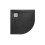 BRODZIK PÓŁOKRĄGŁY 900x900 CZARNY TERRAN Roca (AP10538438401400)