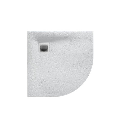 BRODZIK PÓŁOKRĄGŁY 900x900 PERŁOWY TERRAN Roca (AP10538438401630)