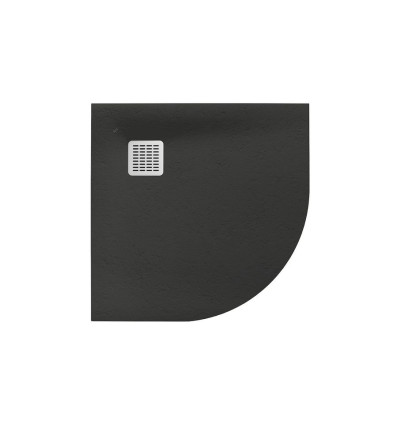 BRODZIK PÓŁOKRĄGŁY 900x900 ONYKS TERRAN Roca (AP10538438401640)
