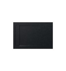BRODZIK PROSTOKĄTNY 1200 x 800 CZARNY AQUOS Roca (AP6014B032001400)