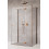 Kabina przyścienna 120x70 Essenza Brushed Copper KDJ+S Radaway (1385024-93-01R + 1384048-01-01 + 1384048-01-01)