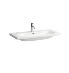 Umywalka ścienna 100x46 powłoka LCC z 2 otworami na baterie LUA Laufen pro (H8100894001071)