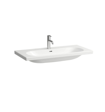 Umywalka ścienna 100x46 powłoka LCC z 2 otworami na baterie LUA Laufen pro (H8100894001071)