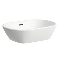 Umywalka nablatowa owalna 50x35 powłoka LCC bez otworu na baterie LUA Laufen pro (H8120834001091)