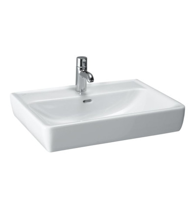 Umywalka ścienna biała 65x48 z otworem na baterie Pro A Laufen pro (H8179530001041)