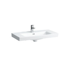 Umywalka ścienna 80x42 powłoka LCC, z otworem na baterie na środku Pro N Laufen pro (H8109574001041)