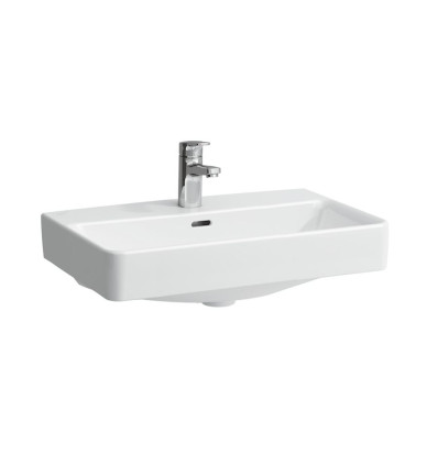 Umywalka ścienna biała 55x46,5 powłoka LCC z otworem na baterie Pro S Laufen pro (H8109624001041)