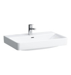 Umywalka ścienna 70x46,5 z otworem na baterie na środku Pro S Laufen pro (H8109670001041)