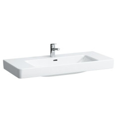 Umywalka ścienna 105x46,5 powłoka LCC, z otworem na baterie na środku Pro S Laufen pro (H8139664001041)
