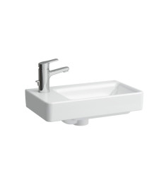 Umywalka ścienna biała 48x28 powłoka LCC z otworem na baterie po lewej stronie Pro S Laufen pro (H8159554001041)