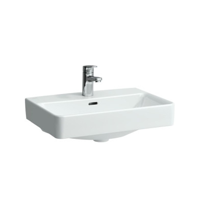 Umywalka ścienna biała 55x38 bez otworu na baterie z powłoką LCC Pro S Laufen pro (H8189584001091)