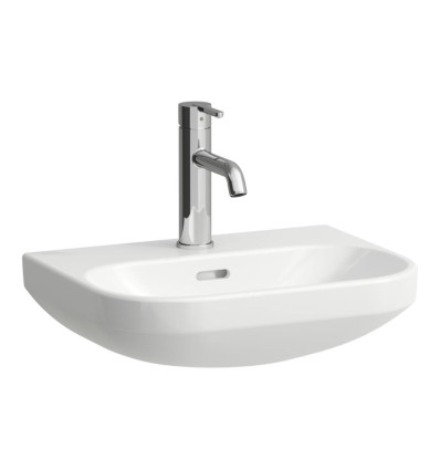 Mała umywalka ścienna 45x34 powłoka LCC z otworem na baterie LUA Laufen pro (H8150844001041)