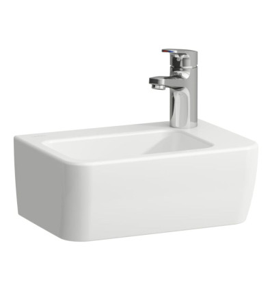 Umywalka ścienna 36x25 powłoka LCC Active z otworem na baterie po prawej stronie Pro A Laufen pro (H816955A001061)