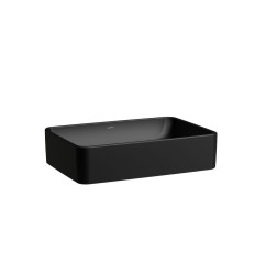 Umywalka nablatowa prostokątna 55x38 bez otworu na baterie czarny mat SAVOY Laufen pro (H8169447161121)