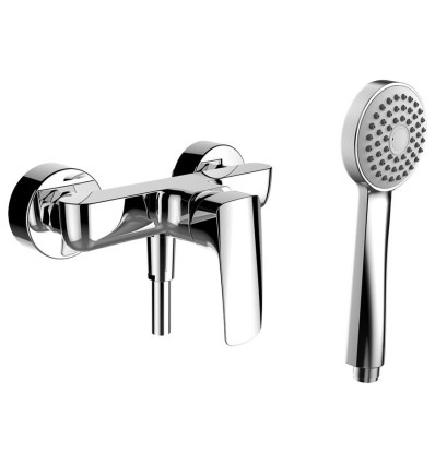Bateria ścienna jednouchwytowa prysznicowa z zestawem chrom Laurin Laufen pro (HF500750100600)
