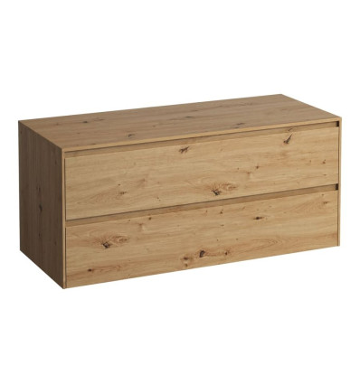 Szafka z blatem 1185x495 bez wycięcia pod umywalkę Dziki dąb LANI Laufen pro (H4043301122671)
