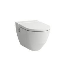 Toaleta myjąca podwieszana Rimless z deską wolnoopadającą 580 x 370 z powłoką LCC Navia Laufen pro (H8206014000001)