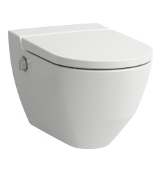 Toaleta myjąca podwieszana RIMLESS z deską wolnoopadającą 370 x 580 mm Navia Laufen pro (H8206017570001)